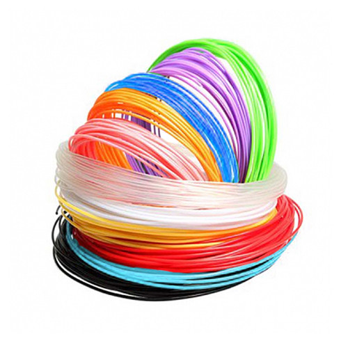 PLA пластик для 3D ручек 120 метров (12 цветов по 10 метров) - фото 3 - id-p176998240