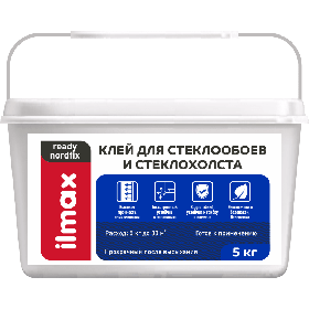 Клей Для стеклообоев и стеклохолста ilmax ready nordfix 5 кг