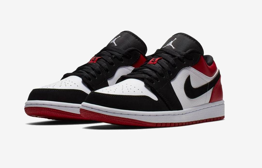 Кроссовки Nike Air Jordan 1 Low красно-черные - фото 3 - id-p177004482