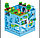 Детский конструктор светящийся Minecraft MY WORLD Голубая крепость майнкрафт аналог Лего Lego lb606, фото 4