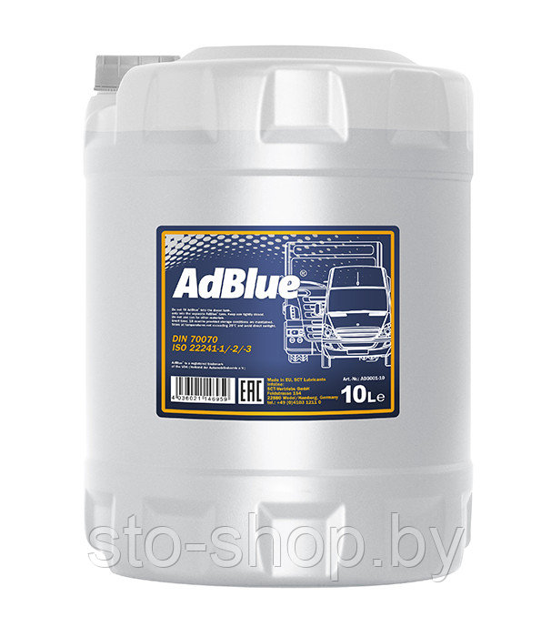 Жидкость для катализатора 10л MANNOL AdBlue