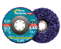 NOVOABRASIVE Круг шлифовальный из нетканного материала Clean&Strip disc 125мм, фиолетовый (PROFI), NAPCS125