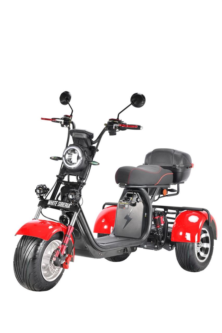 Электроскутер трицикл White Siberia PRO TRIKE 3000W 21Ah - фото 1 - id-p177064455