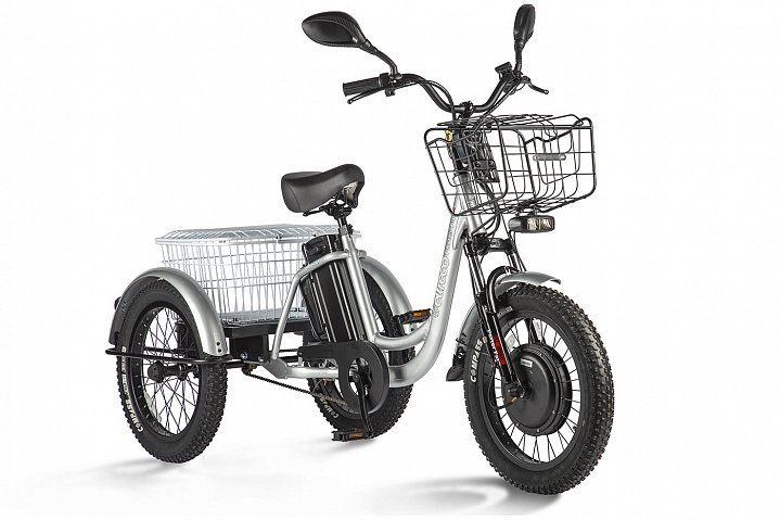 Трицикл Eltreco Porter Fat 700 серый - фото 1 - id-p177064488