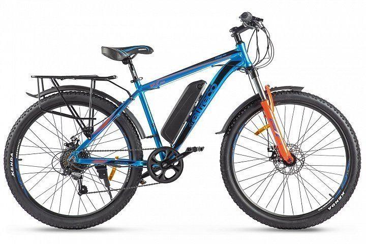 Электровелосипед Eltreco XT 800 New сине-оранжевый - фото 1 - id-p177064495
