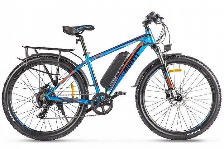 Электровелосипед Eltreco XT 850 New сине-оранжевый - фото 1 - id-p177064501