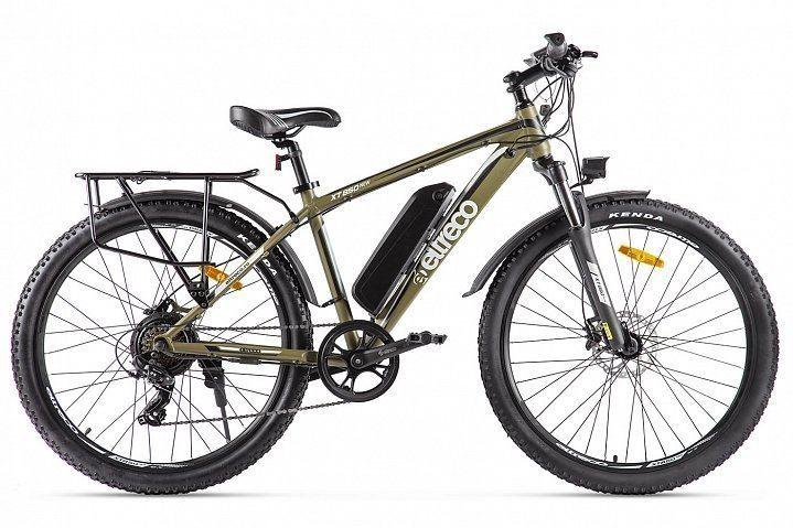 Электровелосипед Eltreco XT 850 New хаки - фото 1 - id-p177064503