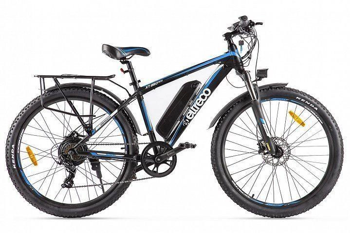 Электровелосипед Eltreco XT 850 чёрно-синий - фото 1 - id-p177064556