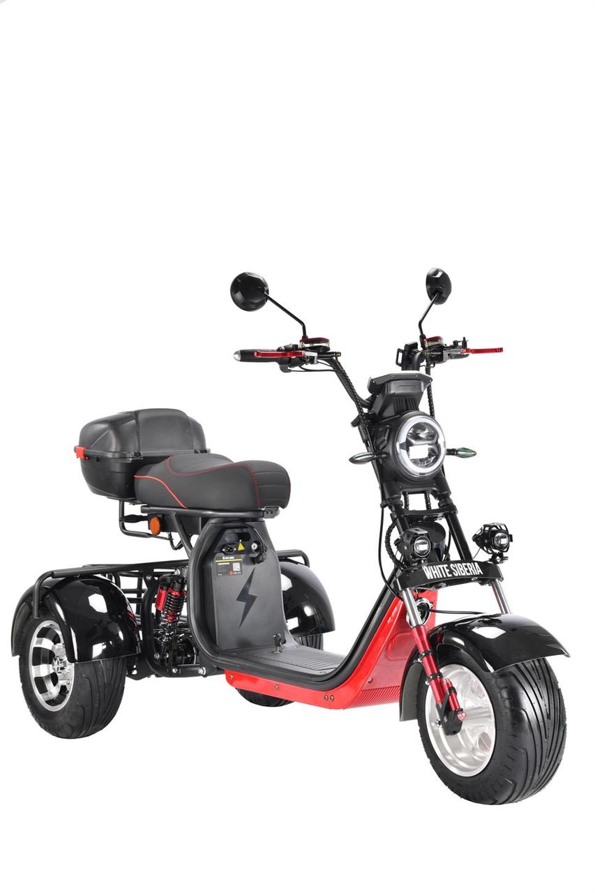 Электроскутер трицикл White Siberia PRO TRIKE+ 3000w 42ah - фото 1 - id-p177063915