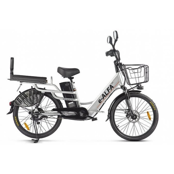 Электровелосипед e-ALFA Lux Серый - фото 1 - id-p177064256