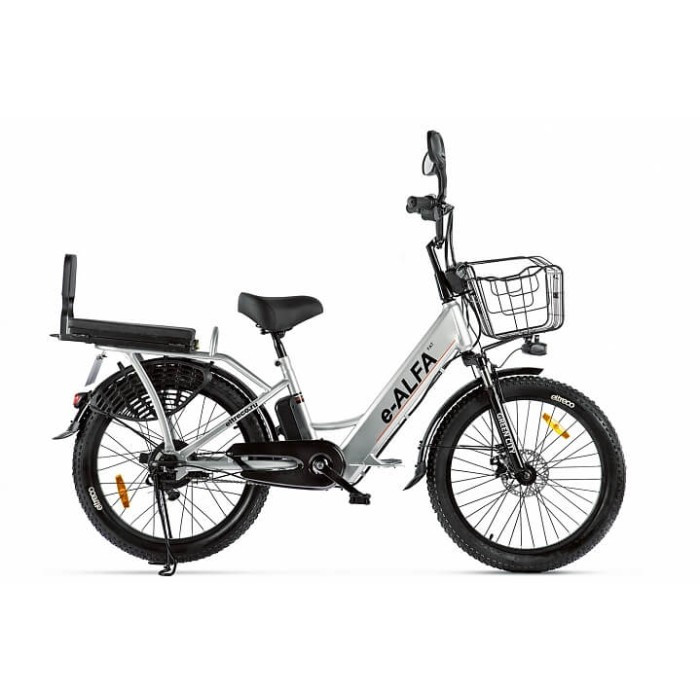Электровелосипед e-ALFA Fat Серый - фото 1 - id-p177064260