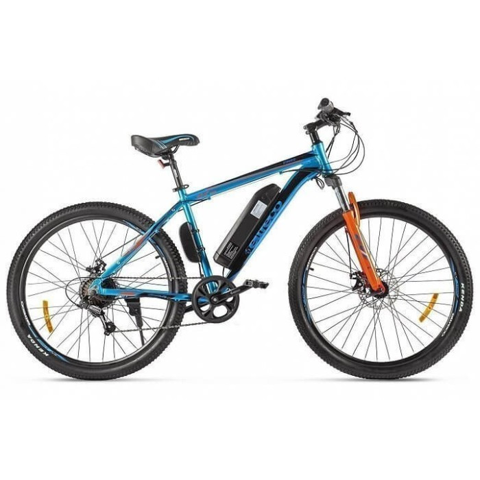 Электровелосипед Eltreco XT 600D Голубой - фото 1 - id-p177064264