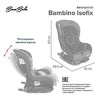 BAMBOLA Автокресло 0-18 кг BAMBINO Isofix Серый/Черный KRES2937, фото 4