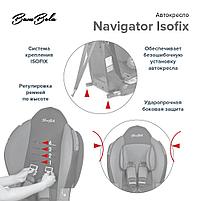 BAMBOLA Автокресло 9-25 кг NAVIGATOR ISOFIX Фиолетовый/Синий KRES2952, фото 4