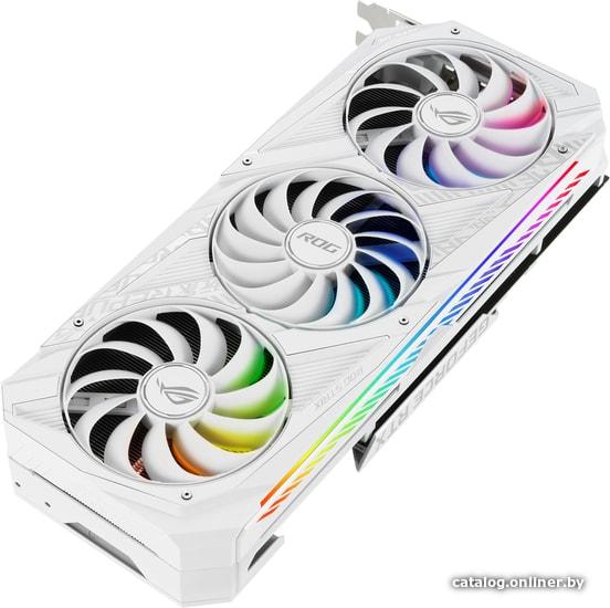 Видеокарта ASUS ROG Strix GeForce RTX 3070 V2 White OC 8GB GDDR6 LHR - фото 1 - id-p177091378