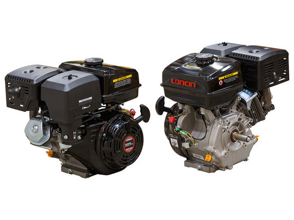 Двигатель бензиновый LONCIN G390F (цилиндрический вал диам. 25 мм.) (Макс. мощность: 13 л.с, Цилиндр. вал д.25, фото 2