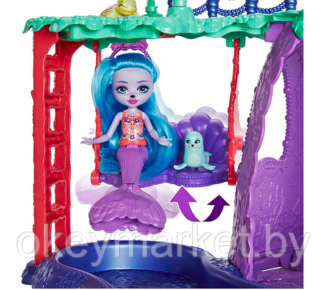 Игровой набор Mattel Enchantimals Большой аквапарк с куклой и питомцами, фото 2