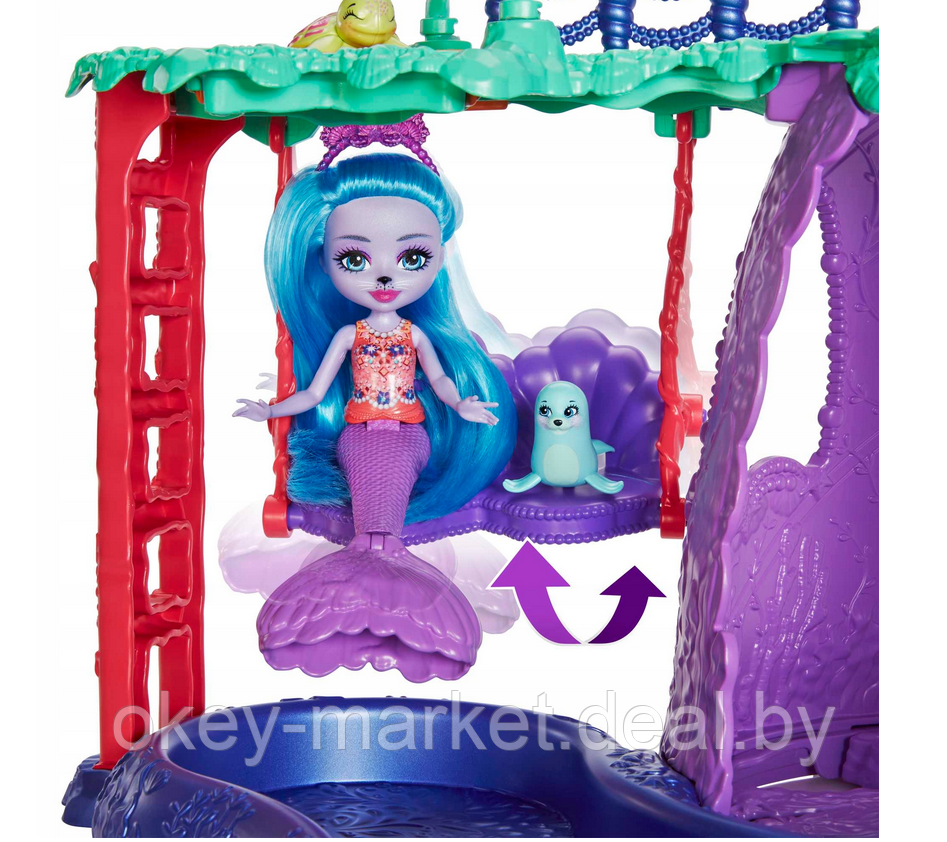 Игровой набор Mattel Enchantimals Большой аквапарк с куклой и питомцами - фото 5 - id-p177108183