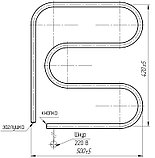 Змеевик (полотенцесушитель) для ванны электрический, фото 3