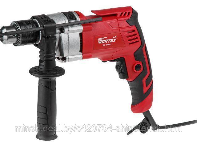 Дрель ударная Wortex LX DS 1308-1 в кор. (800 Вт, ЗВП, 1 скор.)
