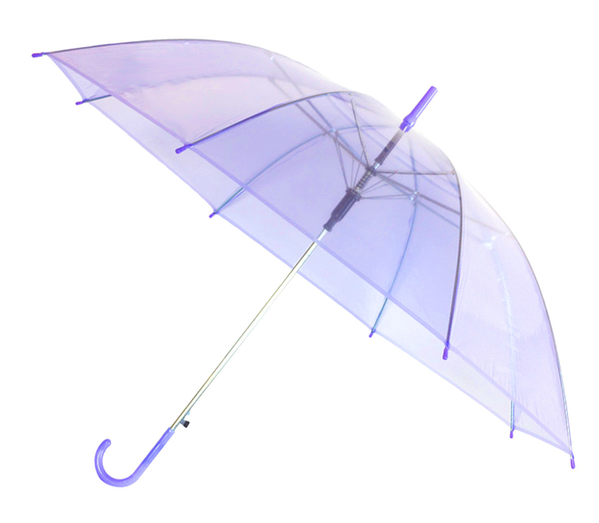Зонт прозрачный фиолетовый SiPL - фото 2 - id-p177111826