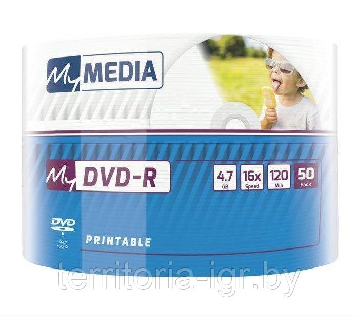 Диск DVD-R 4.7Gb Printable Bulk/50 MyMedia - фото 4 - id-p66302195