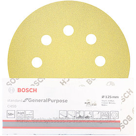 Шлифлист Standard for General Purpose 125 мм Р60 BOSCH (2608621740)