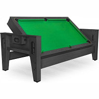 Игровой стол - трансформер (бильярд, аэрохоккей, настольный теннис) "Twister" (черный)