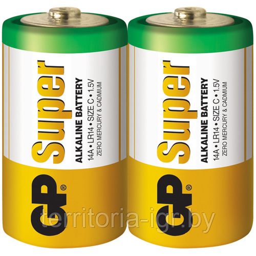 Батарейки Super LR14/2S 2/24 С GP - фото 1 - id-p177118945