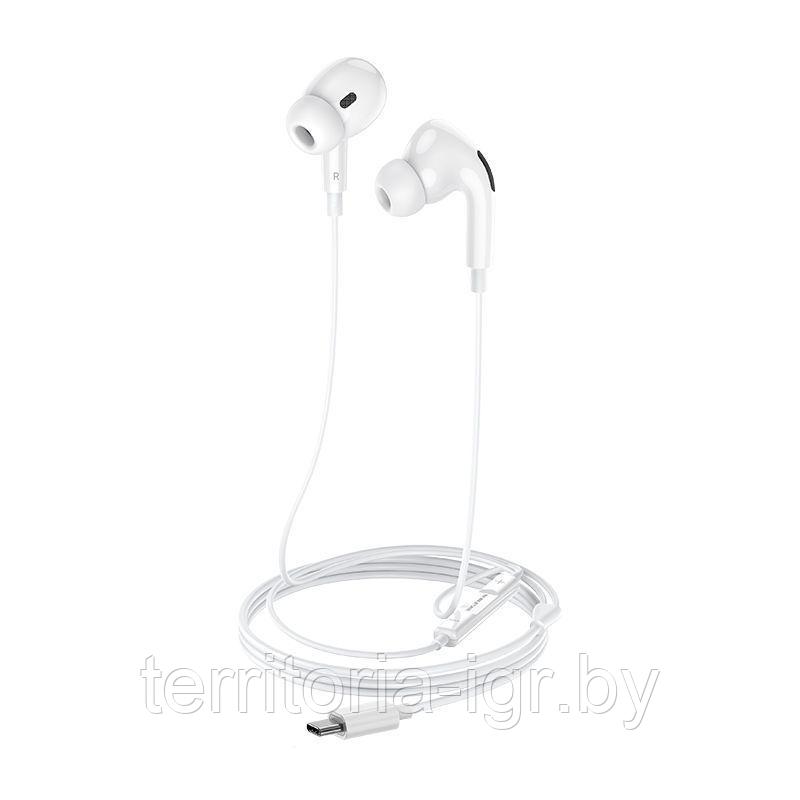 Гарнитура BM30 EarPods Pro Type-C белый Borofone - фото 3 - id-p177120205