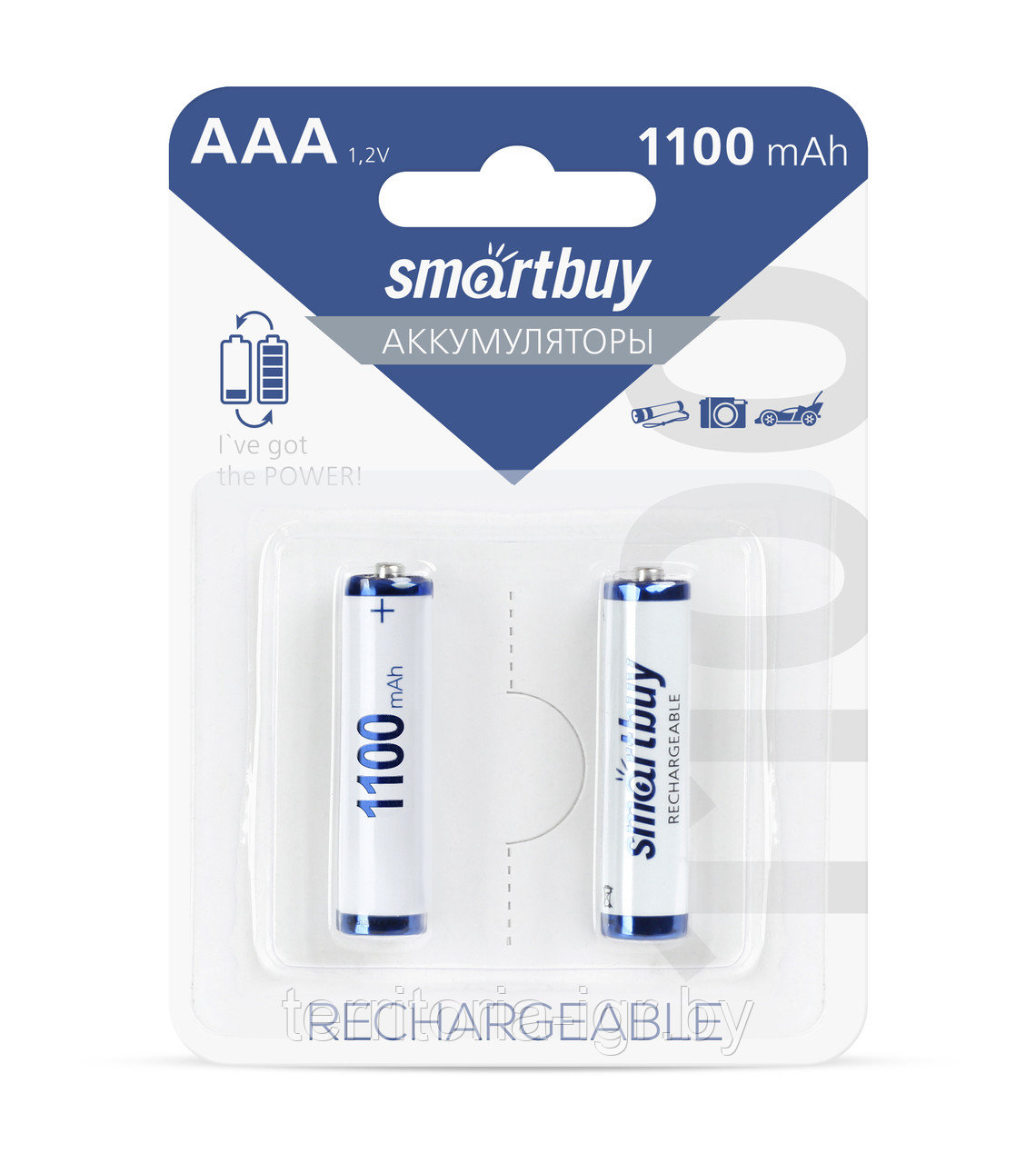 Аккумуляторы SBBR-3A02BL1100 HR03 AAA Smartbuy