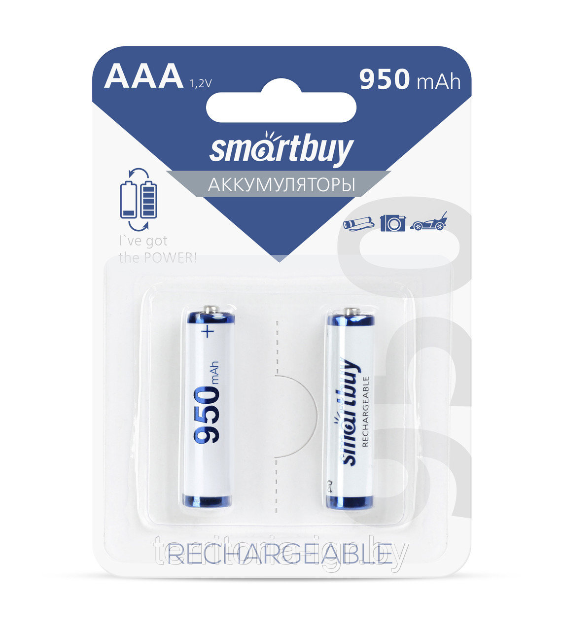 Аккумуляторы SBBR-3A02BL950 HR03 AAA Smartbuy