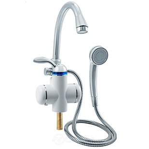 Кран водонагреватель UNIPUMP BEF-001-03, проточный, душ, 3000 Вт, 1.3 л/мин