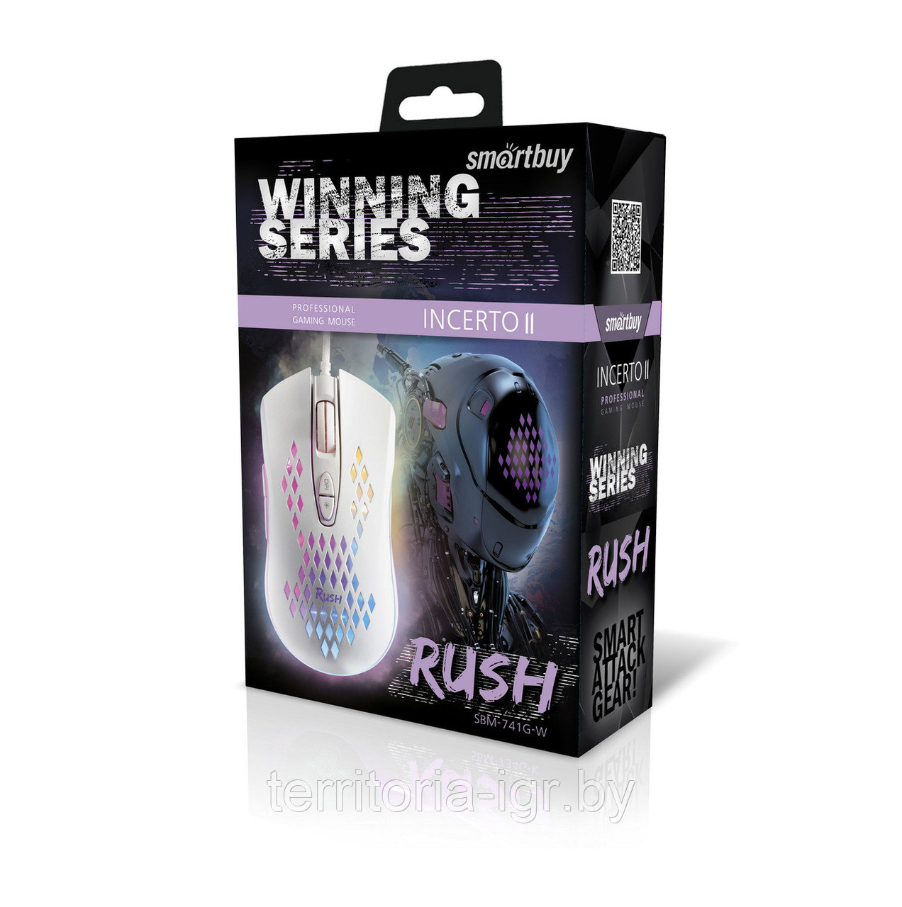 Игровая мышь SBM-741G-W RUSH Incerto II Smartbuy