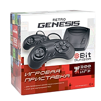 Игровая приставка Retro Genesis 8 Bit Junior, AV кабель, 2 проводн. джойст., 300 игр, черная