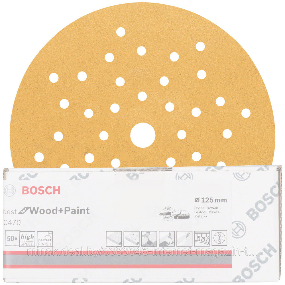 Шлифлист Best for Wood and Paint 125 мм Р240 BOSCH (2608621012)
