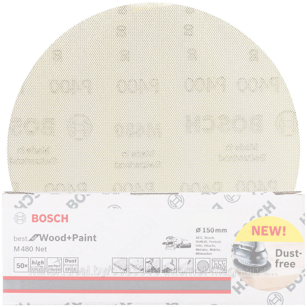 Шлифлист-сетка Best for Wood and Paint 150 мм Р240 BOSCH (2608621177) - фото 1 - id-p114592672