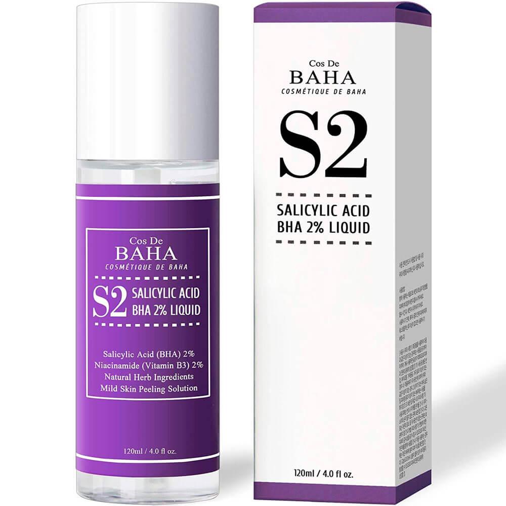Тоник для лечения акне и сужения пор Cos De Baha Salicylic Acid BHA 2% Liquid 120 МЛ