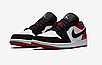 Кроссовки Nike Air Jordan 1 Low красно-черные, фото 3