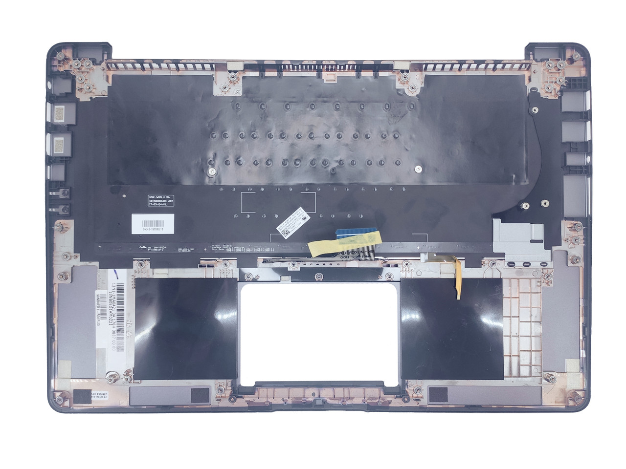 Верхняя часть корпуса (Palmrest) Asus ZenBook UX530 с клавиатурой, с подсветкой, серебристый, RU - фото 2 - id-p176779799