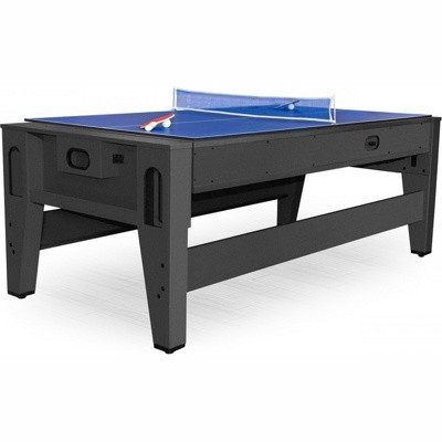 Игровой стол - трансформер (бильярд, аэрохоккей, настольный теннис) "Twister" (черный) - фото 3 - id-p177121656