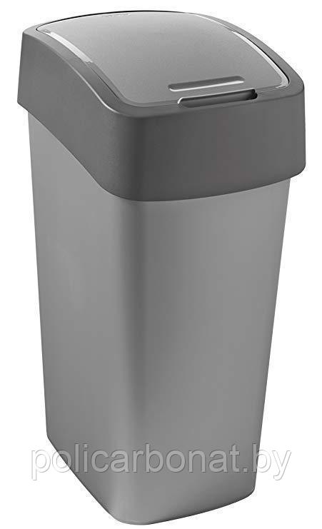 Контейнер для мусора Pacific Flip Bin 50L, серый/графит - фото 1 - id-p107895693