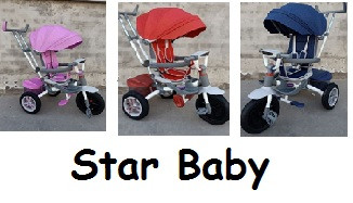 Детский трехколесный велосипед Star Baby с 8 месяцев. Доставка по РБ.