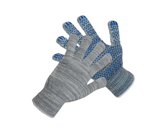 Перчатки х/б 10 класс 4-х нитка с ПВХ, фото 2