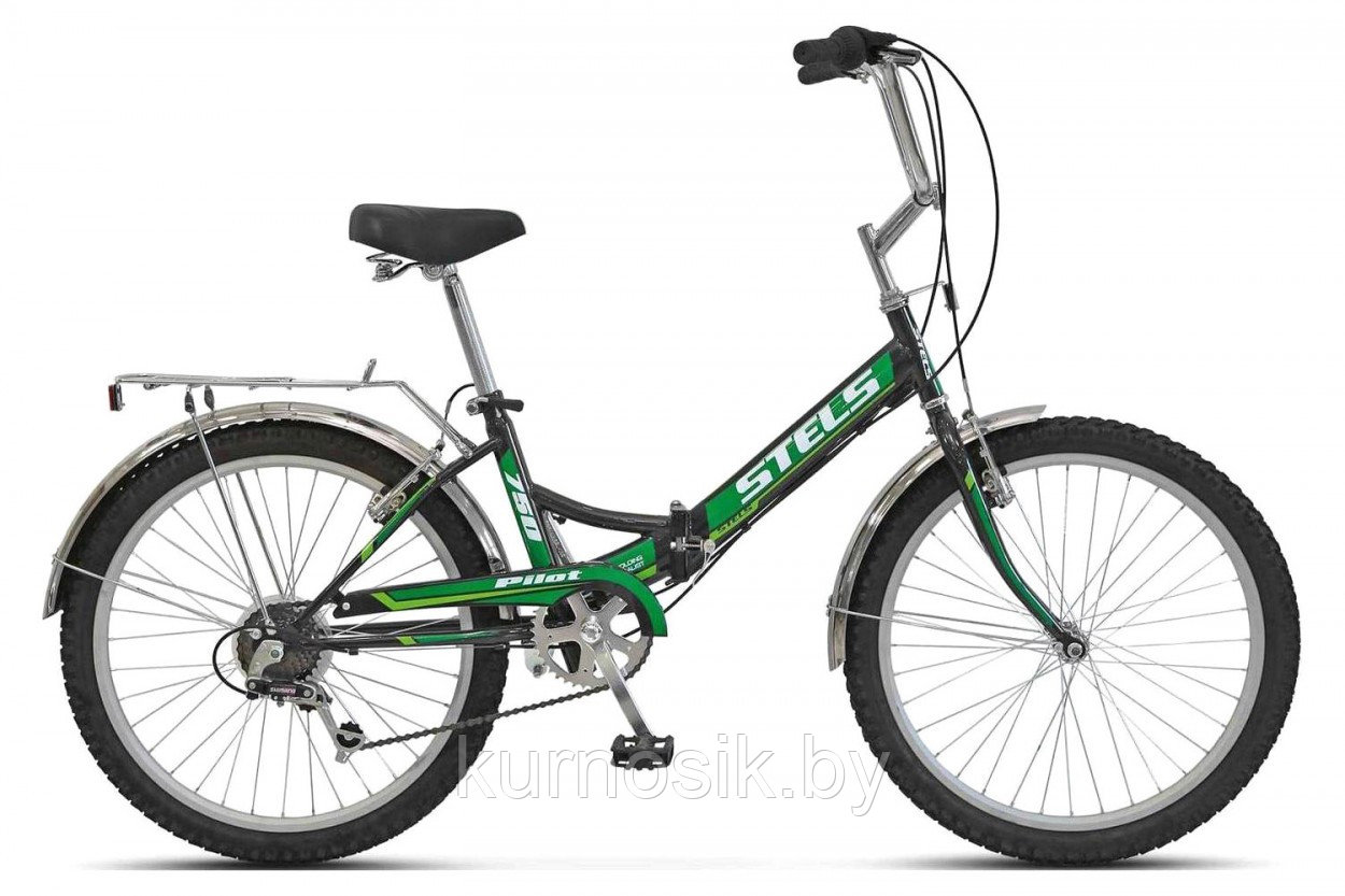 Велосипед STELS Pilot-750 24" Z010 зеленый 2022 - фото 1 - id-p177165039