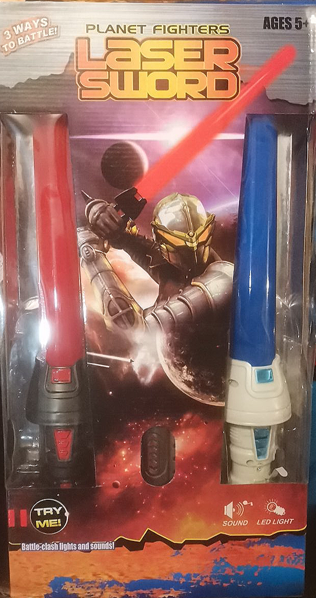 Детский двойной световой меч Laser Sword 2в1 звездные воины star wars 868-22 - фото 1 - id-p177165008
