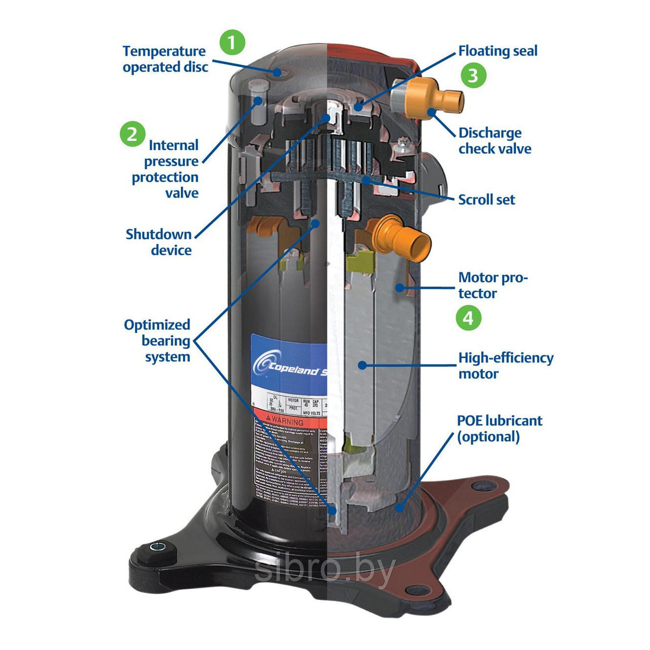 Copeland ZF 13 KQE-TFD-5L1 4042.56 - фото 6 - id-p177165164