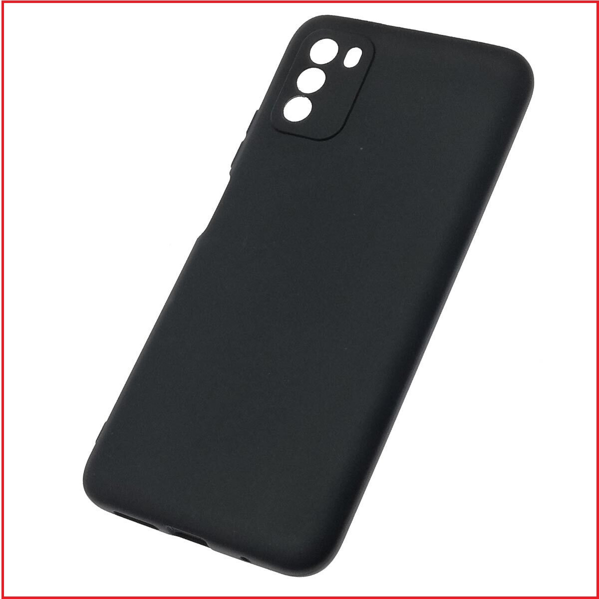 Чехол-накладка для Xiaomi Poco M3 (силикон) черный - фото 2 - id-p177165241