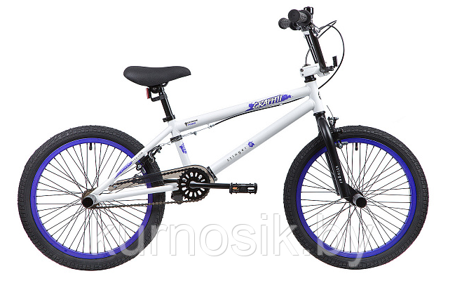Трюковый велосипед Stinger BMX Graffiti 20" серый - фото 3 - id-p177165376