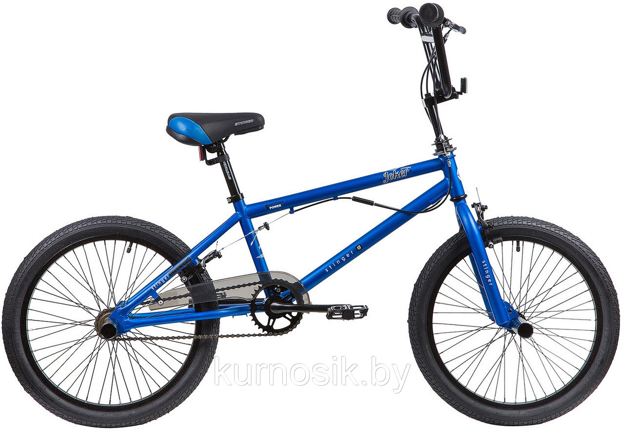 Трюковый велосипед Stinger 20 BMX JOKER синий - фото 1 - id-p177165508